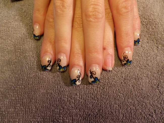 Vorher NNV mit Acryl in Anfänger Nageldesign