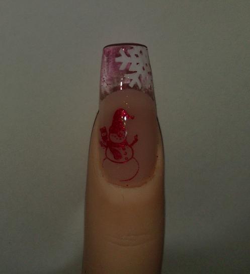  1. Clear-Versuch an Übungshand in Anfänger Nageldesign