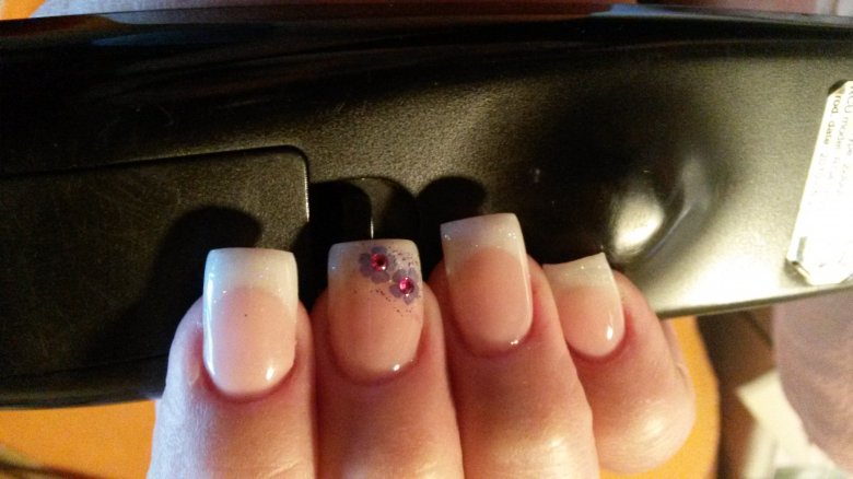 Nochmal von oben Nun habe ich mich getraut ,gelnägel klassisch in Anfänger Nageldesign