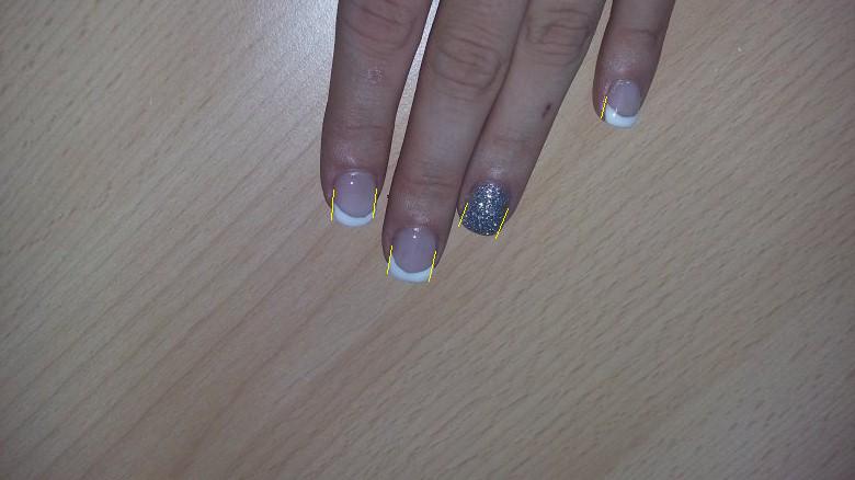 Draufsicht Kristin Gelmodellage Mein 1  Versuch in Anfänger Nageldesign