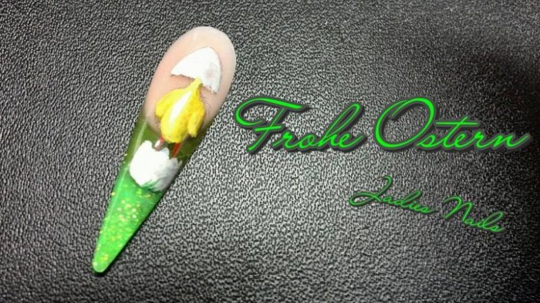 Frohe Ostern Nailart Osternägel / Nailart mit Osterhasen & Eiern in Nageldesign