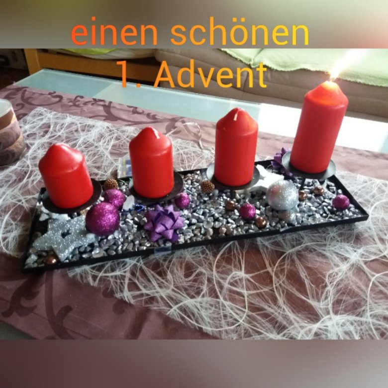 1. Advent Advent Advent ein Lichtlein brennt in Small Talk