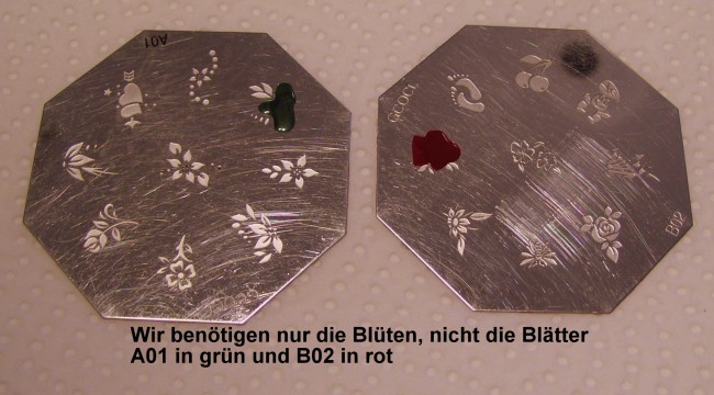 Motive Stamping Anleitung für Weihnachtsstern mit Bild in Nageldesign