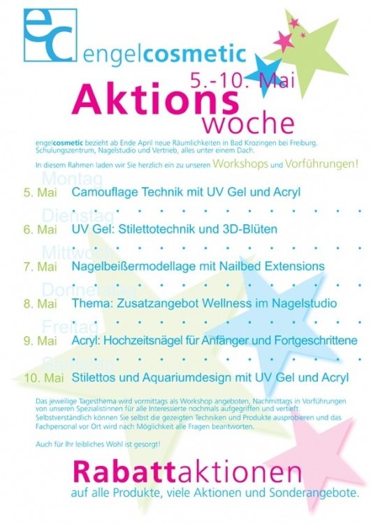  Engel Cosmetic #Aktionswoche mit Workshops auch mit mir in Nailart Kurse