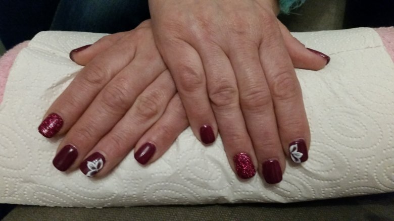 Und hier mit 3d Blume Verschiedene Gel Nägel eure Meinung in Anfänger Nageldesign