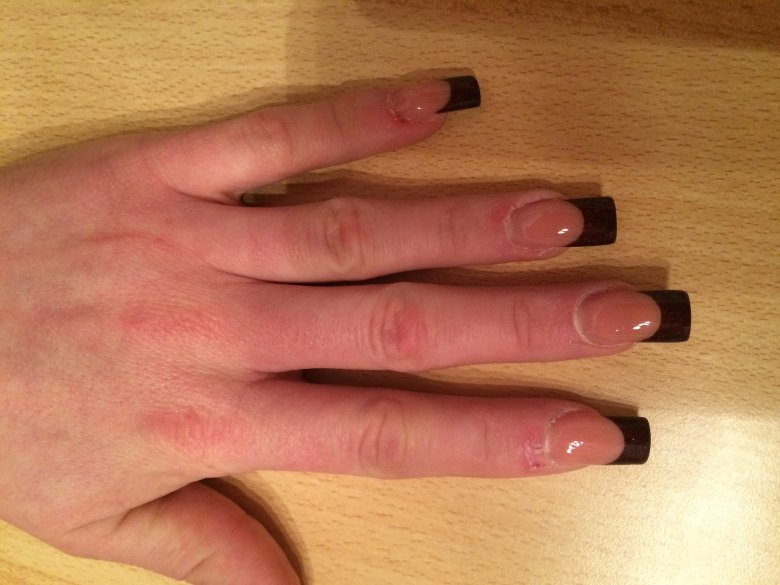 Von oben gesehen French thermogel in Anfänger Nageldesign