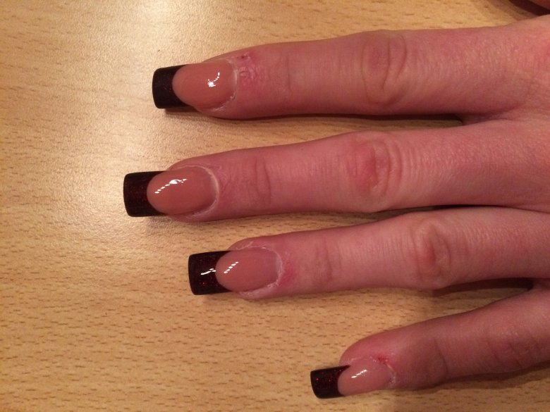 Von oben gesehen French thermogel in Anfänger Nageldesign