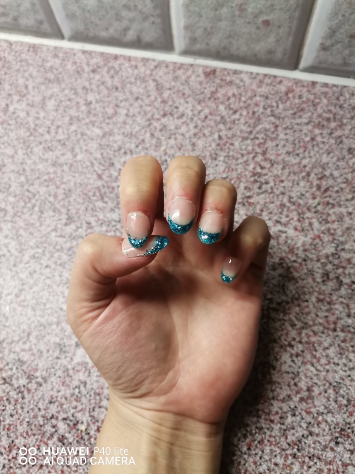 So schlecht sehen sie nicht aus Modellage an mir selbst mit acryl in Anfänger Nageldesign