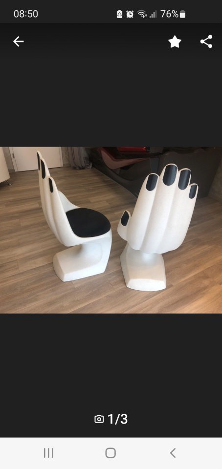 Studiostuhl für den Hausgebrauch - Gelnägel Foto 1 Ich suche einen Stuhl als Hand mit Nägel in Nagelstudio Zubehör
