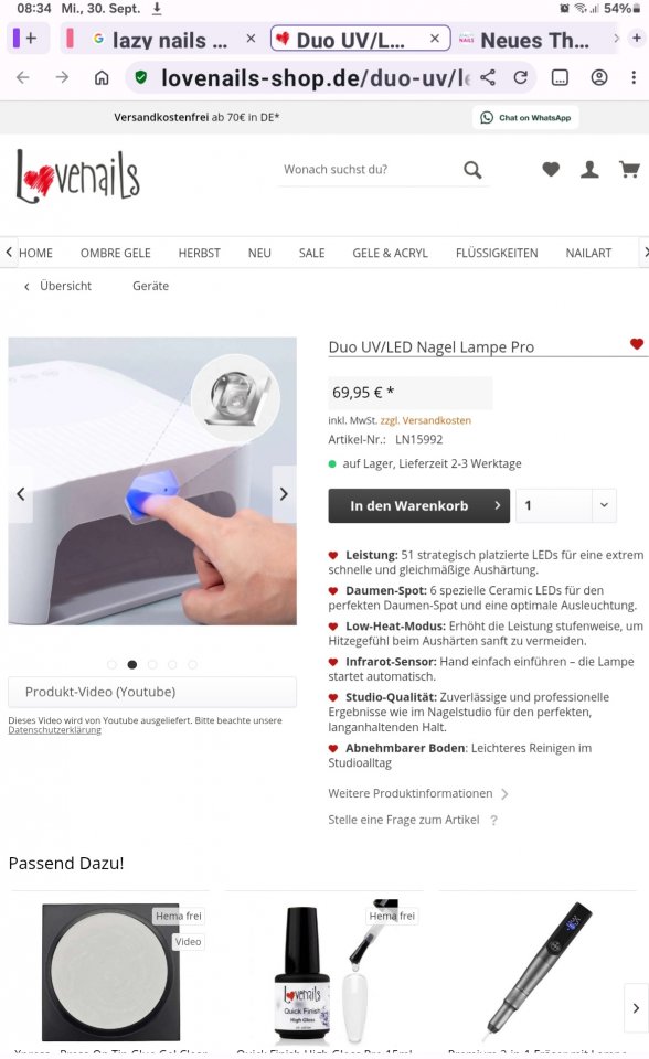 Bild 1 Hat jemand Erfahrung mit dieser UV/LED Lampe? in Nagelstudio Zubehör