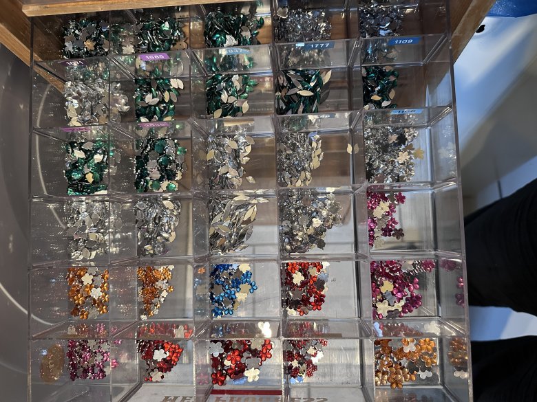 Blumen Elypsen Steine für Nägel in Nageldesign