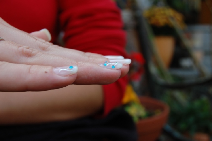 und ein bissl Seite Gelnägel French - bitte Verbesserungsvorschläge in Anfänger Nageldesign