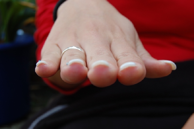 von vorne Gelnägel French - bitte Verbesserungsvorschläge in Anfänger Nageldesign