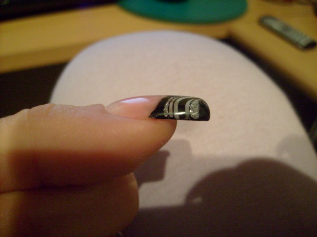 Aufbau stamping geht nicht restlos weg leider ! in Anfänger Nageldesign