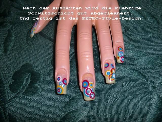 9 Retro-Style verschiedene Anleitungen in Nageldesign