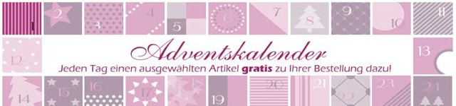 Adventskalender Adventsaktionen - Gratis Artikel + 10 Euro Gutschein in Zubehör