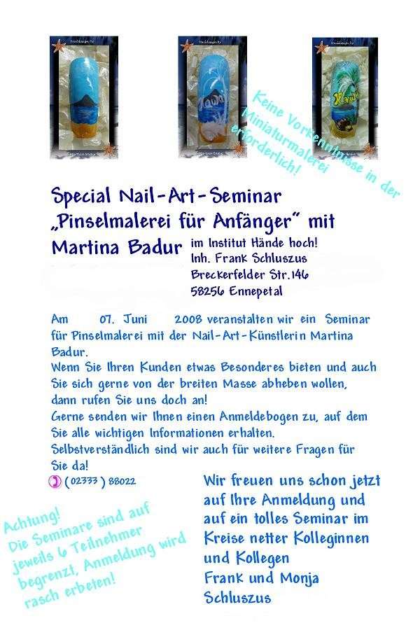 Badur2 Pinselmalerei und Gel-Nail-Art von PLZ 2 bis 7 in Nailart Kurse