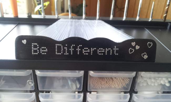 Mein Motto:
Be Different ... anders sein... Meine neue Gel-und Nailart-Box ;o) in Nagelstudio Zubehör