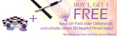 BigBanner_Glitteracryl_kl Kauf ein Farb oder Glitteraycryl + gratis 3DPinsel in Online-Shop