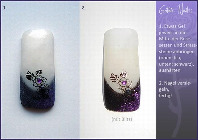 Bild5 Anleitungen Gothic-Nails in Nageldesign