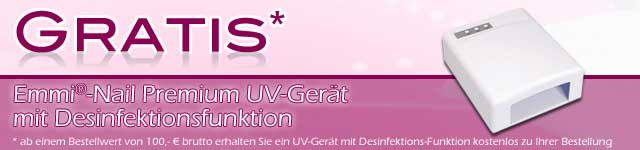 UV Gerät gratis Gratis UV Gerät + Top Rabatte bis zu 50% im Shop in Zubehör