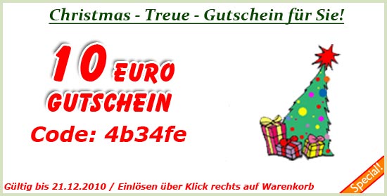 christmas10_special MTC-24 - Christmas Gutschein 10€ + Dez. Special in Online-Shop