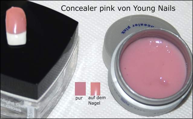 Concealer Pink von Young Nails Make up Gele / Camouflage Gele in Gelnägel