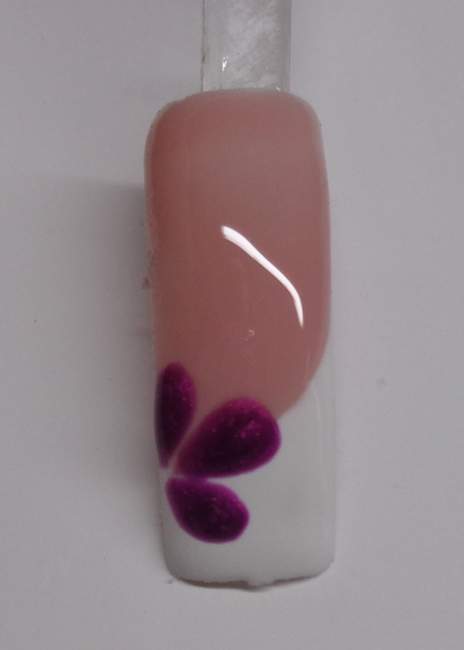 Bild Mit Einem Violetten Farbgel Eine Nageldesign Modellage Anleitungen