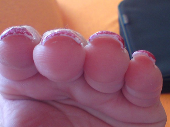  Mein 2.versuch.nicht ganz zufrieden :-S in Anfänger Nageldesign