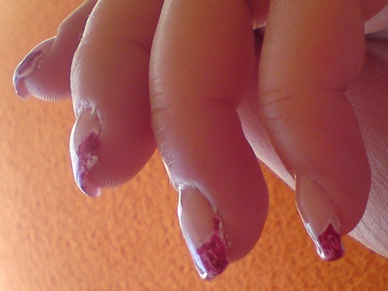  Mein 2.versuch.nicht ganz zufrieden :-S in Anfänger Nageldesign