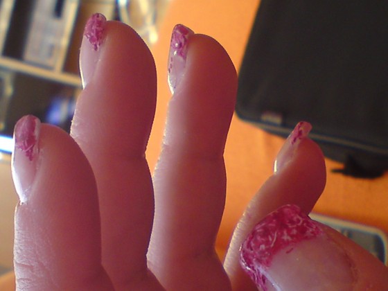  Mein 2.versuch.nicht ganz zufrieden :-S in Anfänger Nageldesign