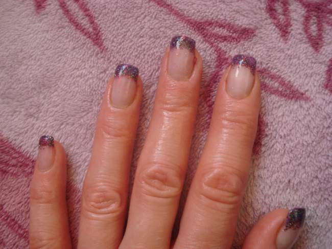 von oben dritte Modellage in Anfänger Nageldesign