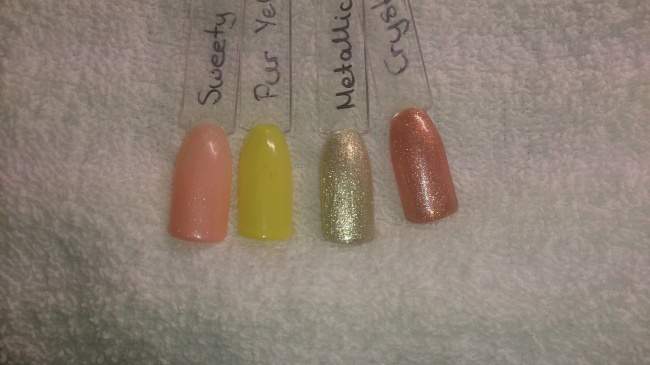 Sweet Apricot Ice, Pur Yellow, Metallic Hell Gold, Crystal Cooper (leicht  Farbgele Cameleon Company in Zubehör