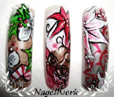  Spezial Seminar Pinselmalerei Xmas in Nailart Kurse