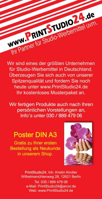 Aktionsflyer 10% Rabatt auf Terminkarten, Karteikarten usw. in Online-Shop