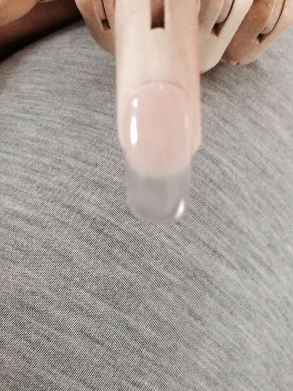 clear grau mit makeupgel aufbau und french geübt teil 2 in Anfänger Nageldesign