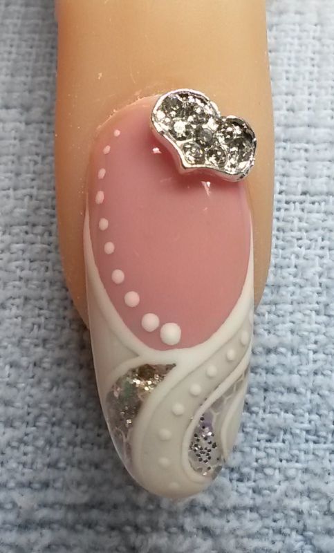 Hochzeitsnagel mit Nail Overlay Hochzeitsnägel Ideen / Nagelmodellagen in Nageldesign