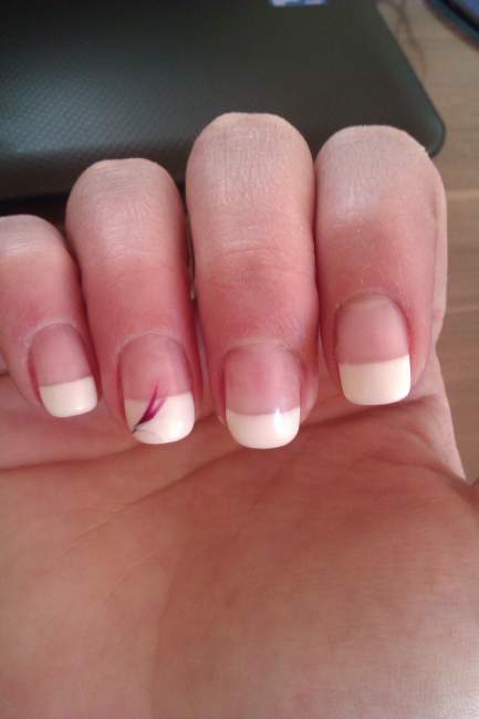 French Manicure / Gelnägel Gelnagelmodellage Anfänger Nägel in Anfänger Nageldesign