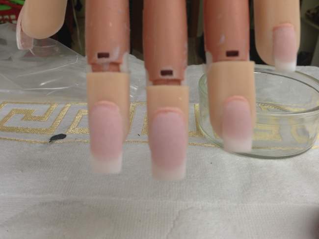 Draufsicht Gelmodellage - bitte um Verbesserungsvorschläge in Anfänger Nageldesign
