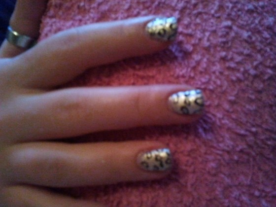 gel + leoparden look Erster Gelmodellage Versuch in Anfänger Nageldesign