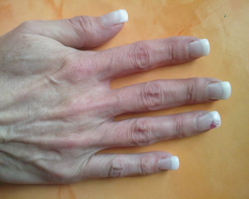 mama erster versuch Meine erste Nagelmodellage-->French Nails in Anfänger Nageldesign