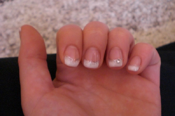 Meine 1. Modellage, 2 1. Naturnagelverstärkung mit Gel - French in Anfänger Nageldesign