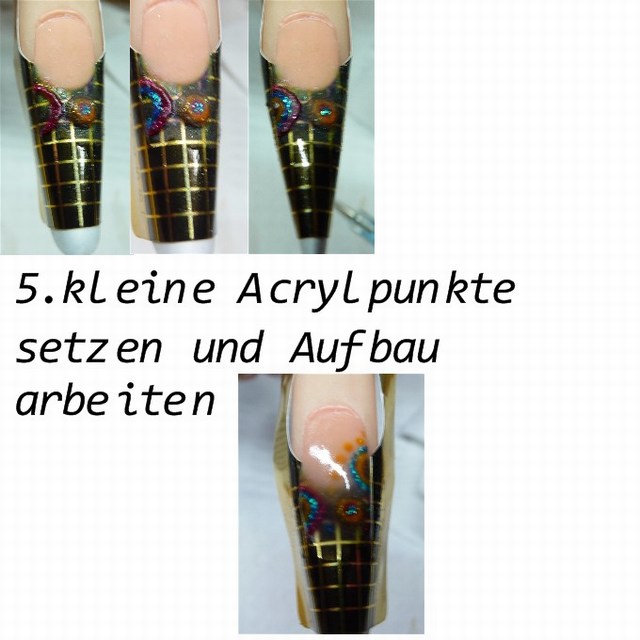 mini-3 Retro-Style verschiedene Anleitungen in Nageldesign