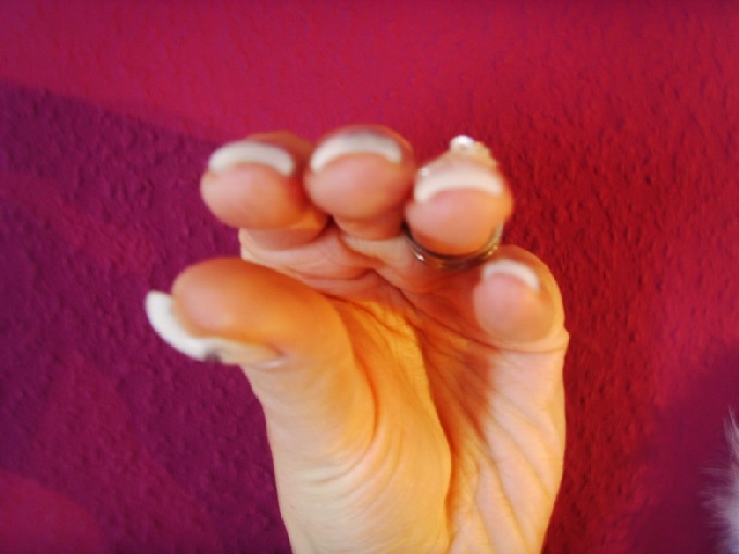 Leider bekomm ichs ohne Blitz nicht schärfer hin... Bitte Bewertung! 1Gelversuch mTips ohne Schulung in Anfänger Nageldesign