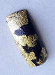 Nailartideen (95) Verarbeitung von Gold- oder Silberfolie in Nageldesign