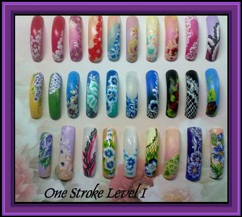 One Stroke level I One Stroke Schulung am 30.09.2012 in Nailart Kurse