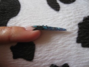 1.Stilettoversuch in Anfänger Nageldesign