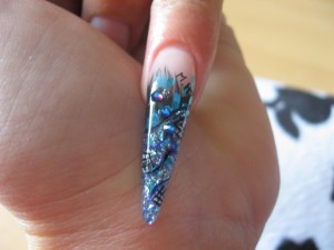  1.Stilettoversuch in Anfänger Nageldesign