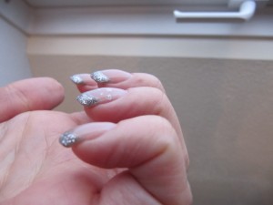 Gelnägel, meine Weihnachtsnägel, 5. Versuch in Anfänger Nageldesign