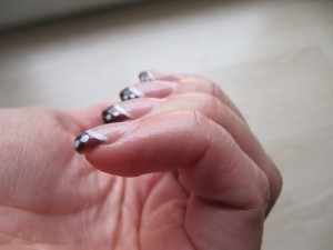  Gelnägel, meine vorweihnachtlichen, 4. Versuch in Anfänger Nageldesign